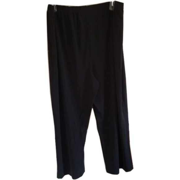 Victor Costa Occassions plus size 2X pull on dress comfy pants jet black - Picture 1 of 4